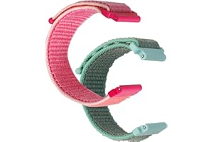 BRONGER Fit Length for Boys Girls 2,3,5 Pack Watch Band Compatible with AT&T amiGO Jr Watch/Gizmo Watch 3 2 1/Gabb Watch 3 2 1: Hook&Loop Easy to Use for Kids