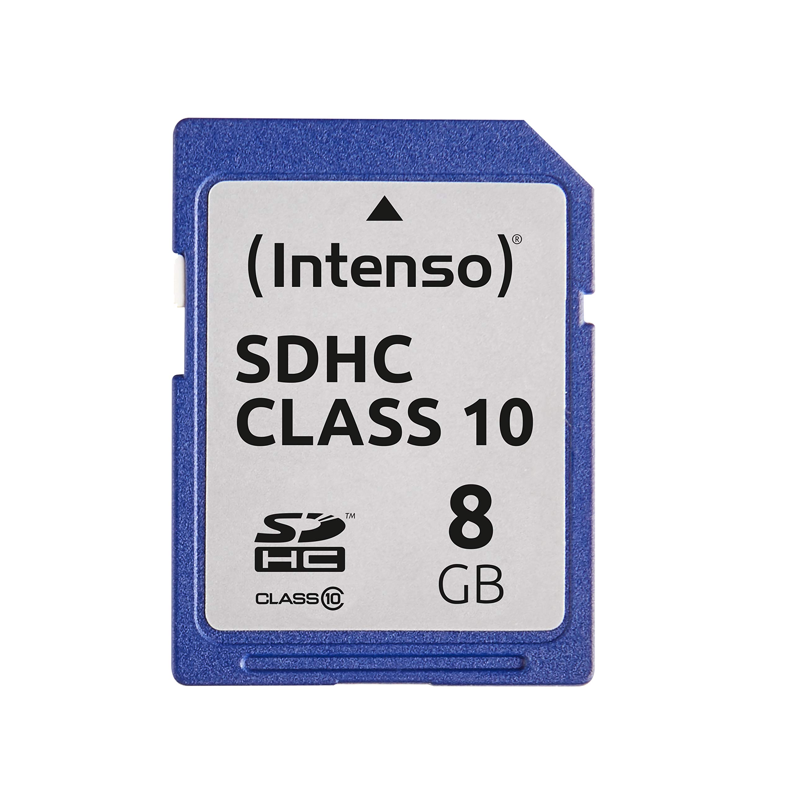 Intenso SDHC Memory Card, Class 10, 8 GB, Blue