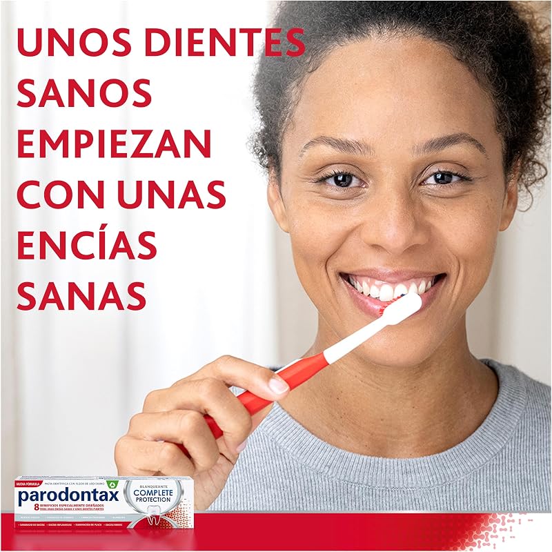 Complete Protection Blanqueante, Pasta Dentífrica Blanqueante para Encías, Pack de 4 x 75 ml