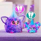 Furby Fur Kpop Princess Furblet Blue Keychain Clip Plush view 7