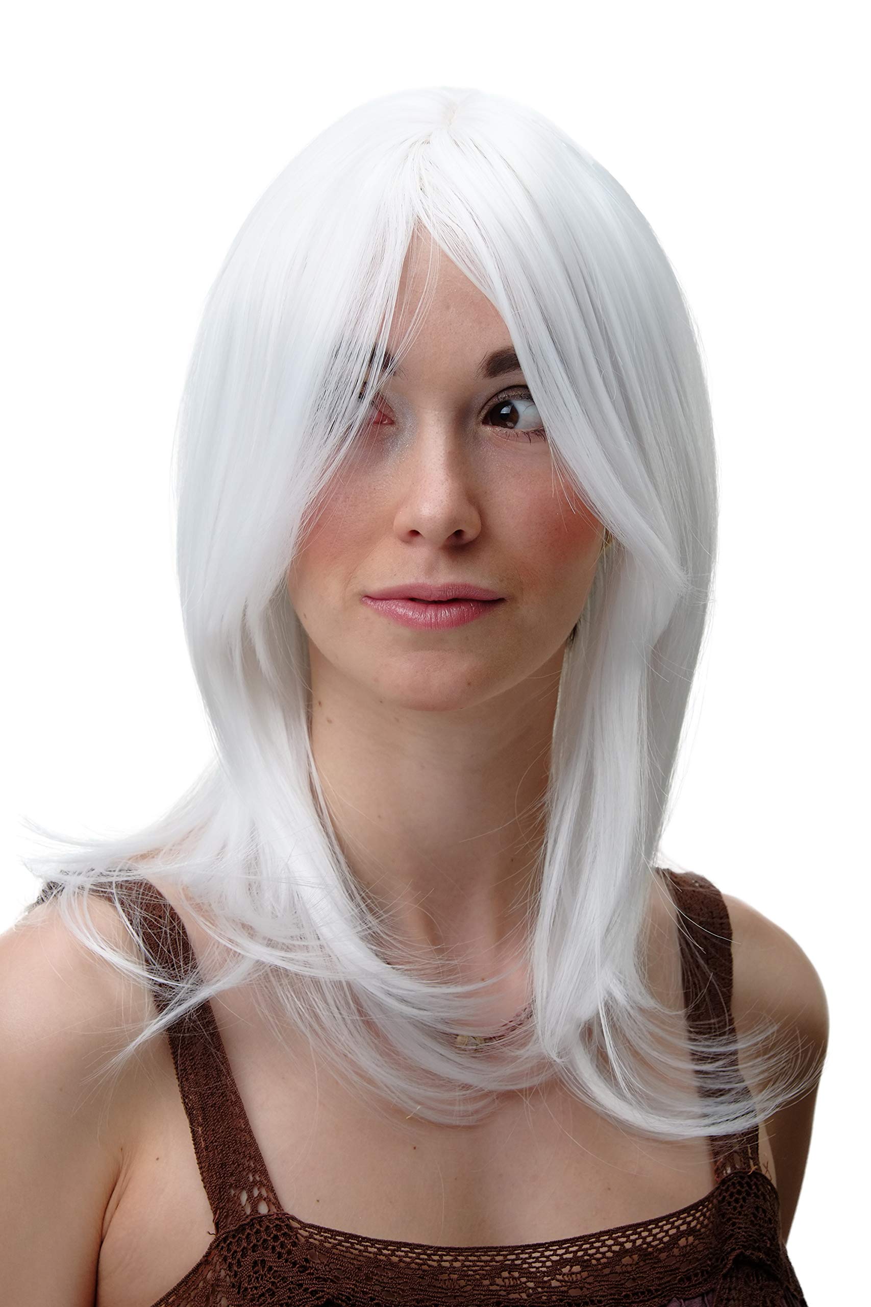WIG ME UP - Lady Wig Cosplay White medium length straight 3240-002