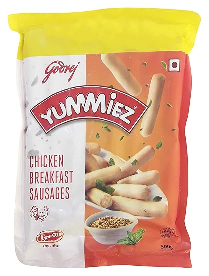 Yummiez Chicken Breakfast Sausage Pouch, 500 g