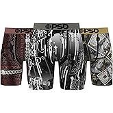 PSD Underwear Mens Boxer Briefs - Paisley Print, Standard Length Packs and Singles, Soft & Breathable Boxer Briefs for Men