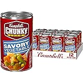 Campbell&rsquo;s Chunky Soup, Savory Vegetable Soup, 18.8 Oz Can (Case of 12)