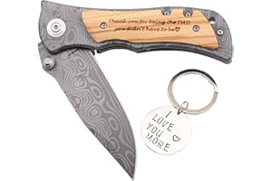 CORFARA Stepdad Gift - Thank You for Being the Dad You Didn’t Have to Be, Engraved Pocket Knife for Stepdad from Stepdaugheter Stepson, Gifts for Stepdad Birthday Christmas from Daughter, Stepdad Fathers Day