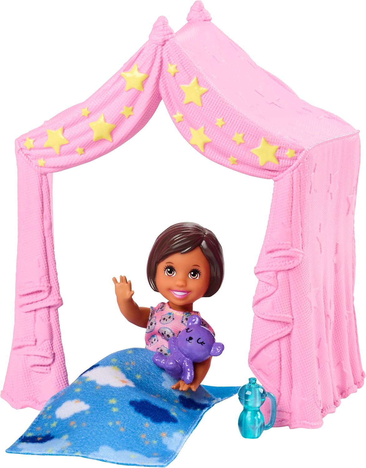 barbie camping fun skipper doll and tent playset