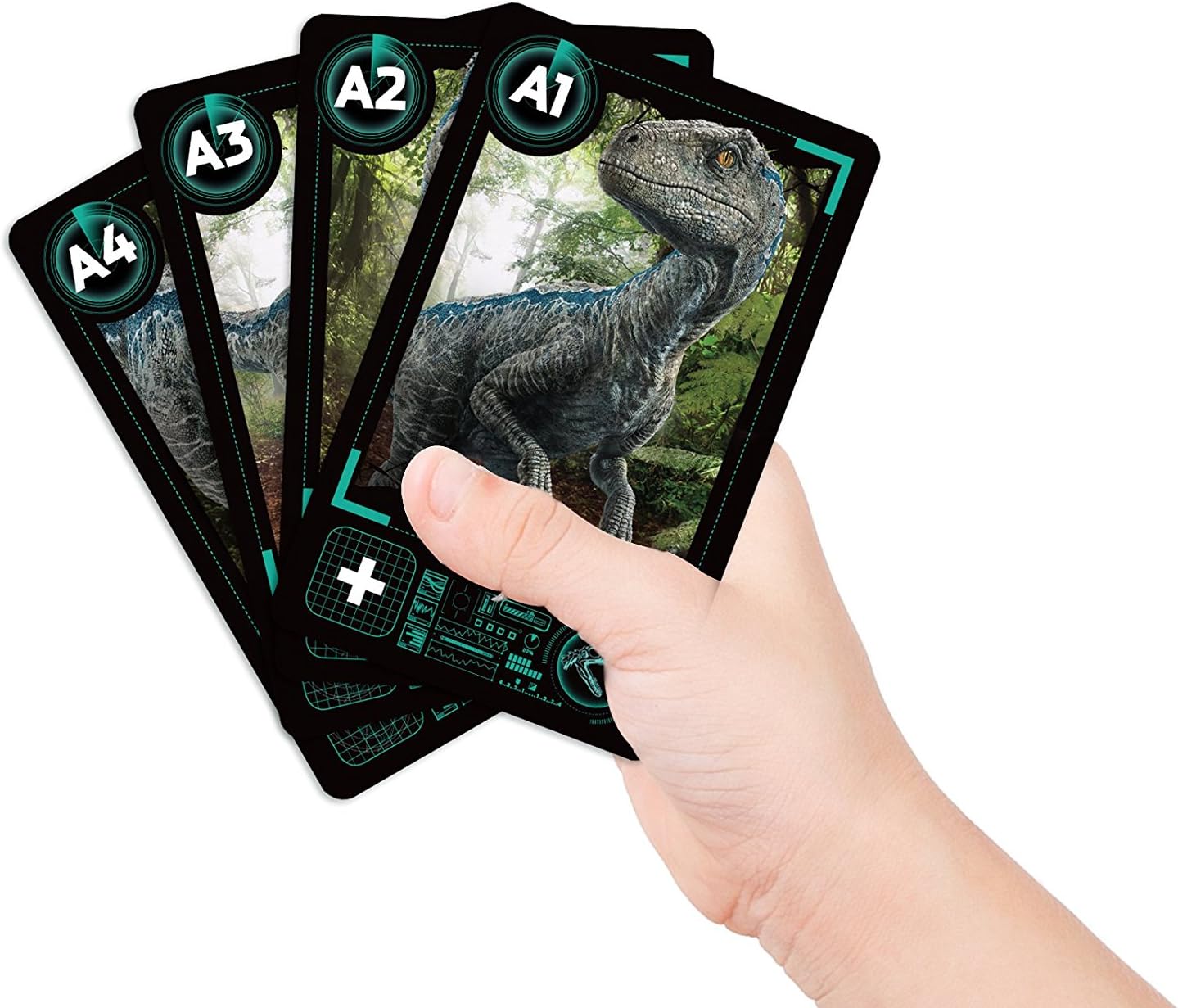 Cartamundi 108420928 Jurassic Park/World Crazy Eights Game, Multi, Multicolor - Image 4