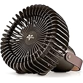 Vornado FLY MOVE Rechargeable Fan Handheld, Up to 17 Hour Battery Power Life on Low, 3 Speed Settings, Minimal Footprint, Small Portable Fan, Powerful Airflow, Travel Friendly, USB-C Charger, Black