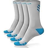 DOVAVA Dri-tech Compression Crew Socks (4/6 Pairs), Comfort Boost Circulation