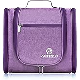 Hanging Toiletry Bag Extra Large Capacity | Premium Travel Organizer Bags For Men And Women | Durable Waterproof Nylon Bathroom, Shower, Makeup Bag For Toiletries, Cosmetics, Brushes