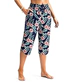 Viodia Women's 18" Swim Capris Pants Modest Swimsuits Quick Dry Bathing Suit Bottoms UPF 50+ Beach Pants with Pockets