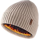 FURTALK Double Layer Winter Hats for Men Women Beanie Thick Cuffed Warm Ski Hats