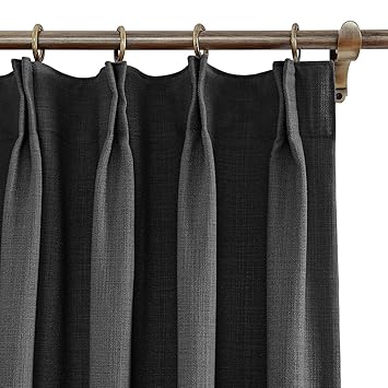 Amazon Com Chadmade 50 W X 63 L Polyester Linen Drapes With