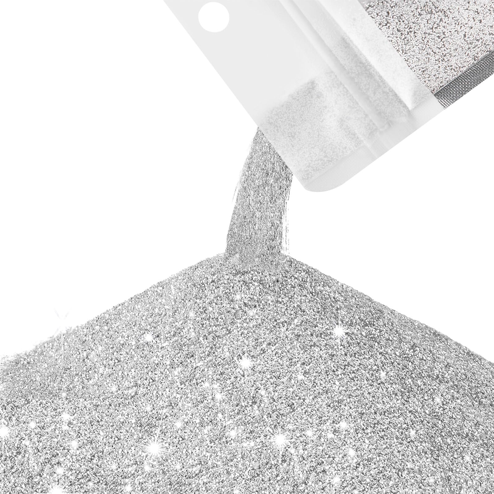 Photo 1 of Gilprop 7oz / 200g Glitter Paint Additive Glitter for Painting Walls Silver for Painting Walls for Luminous Paint Finish on Interior or Exterior Wall, Ceilings, Wood, Varnish and Furniture