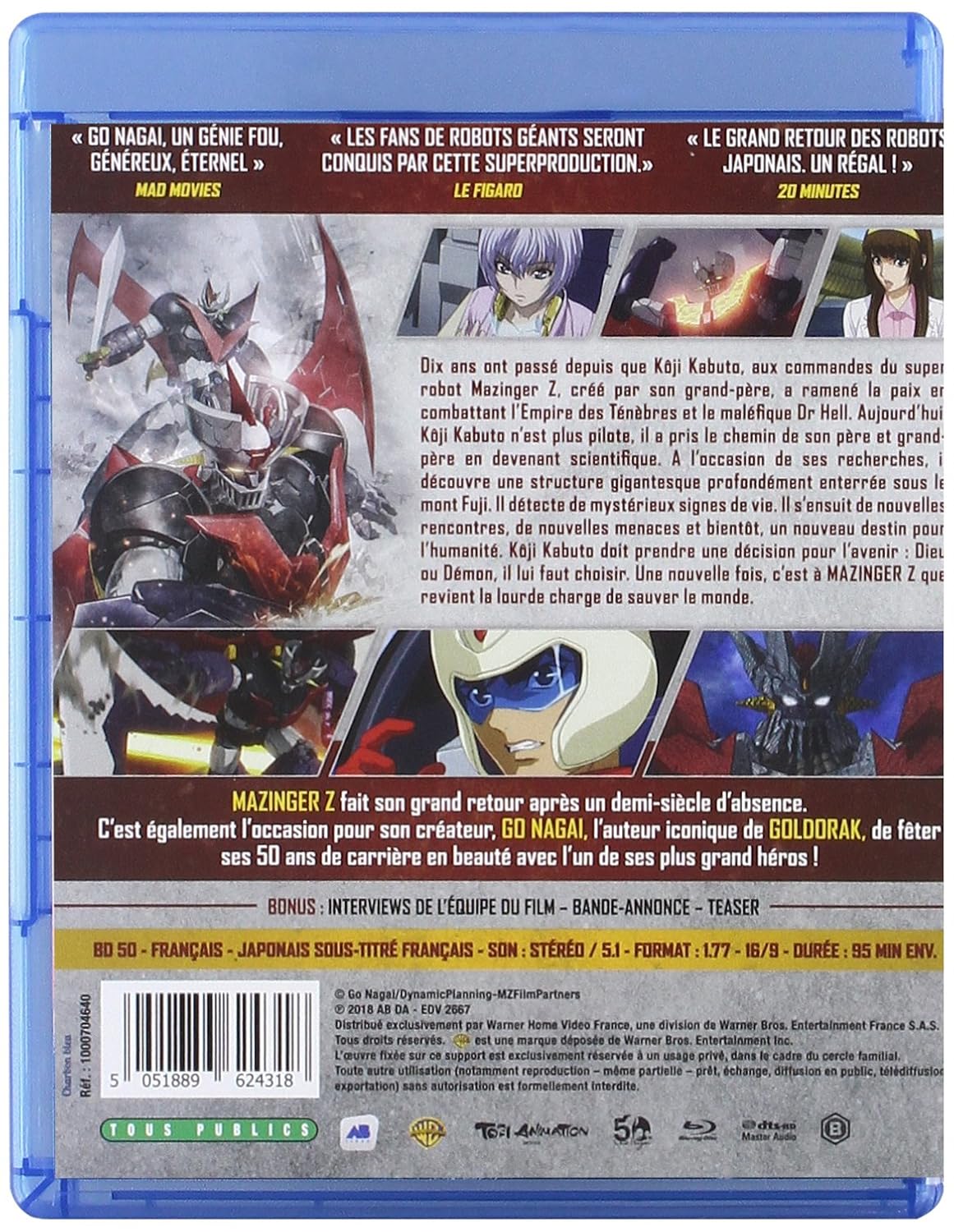Amazon Com Mazinger Z Infinity Blu Ray Movies Tv