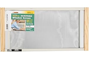 WB Marvin, 10in High x Fits 21-37in Wide Frost King AWS1037 Adjustable Window Screen