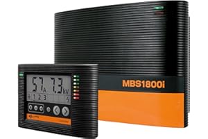 Gallagher MBS1800i Multi Power Electric Fence Charger | 18.0 Joule 12v Battery, Solar, or 110v AC Energizer with External Control and Display Panel | Powers Up to 200 Miles / 1200 Acres