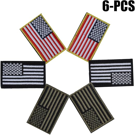 Estados Unidos Bandera Parche, Funpa 6 Piezas Airsoft Parches ...