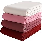 Febfim 4 PCS Muslim Women Soft Premium Solid Chiffon Hijab Scarves Shawl Long Scarf Wrap Scarves with Gift Box