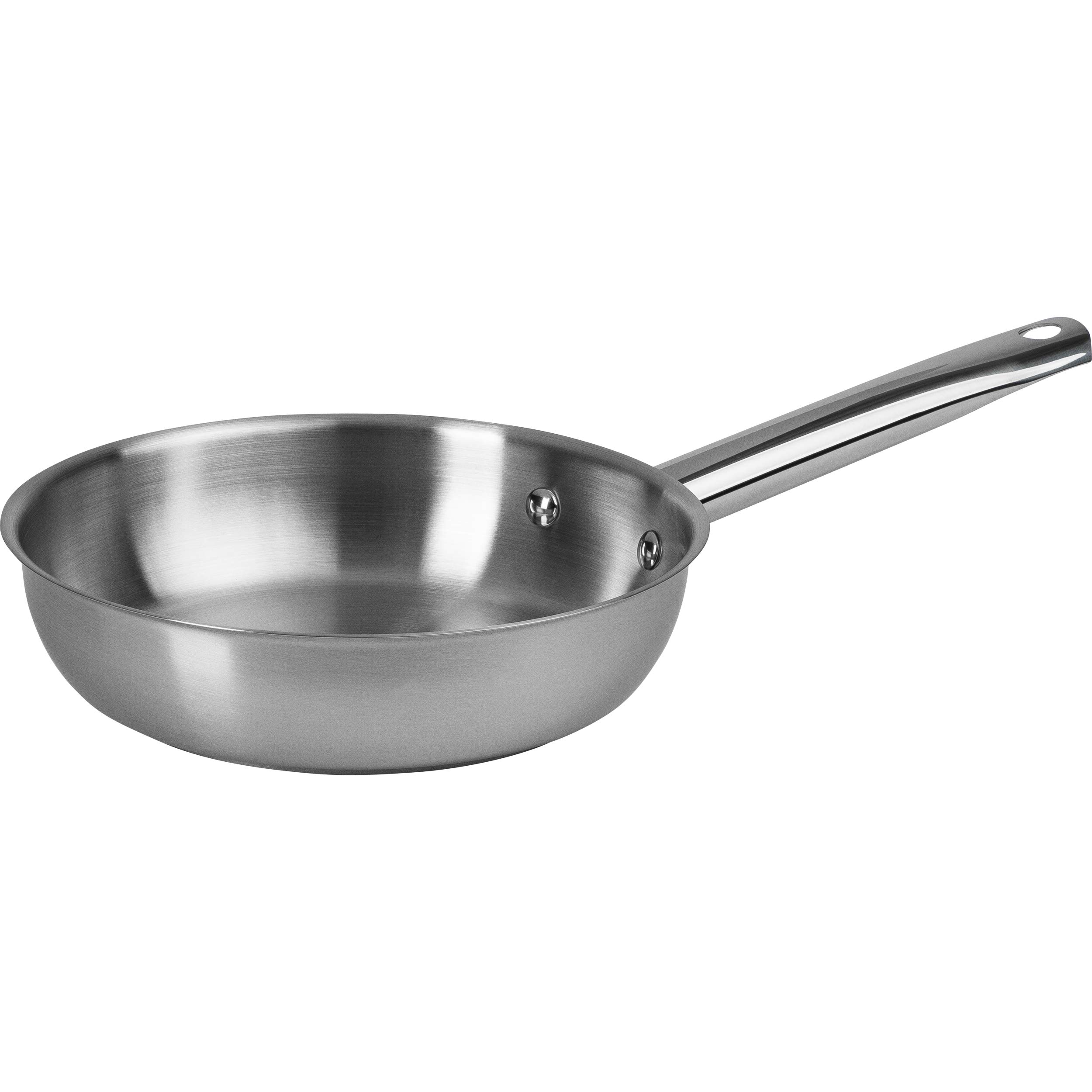 ONVAYA® stainless steel pan | frying pan | without coating | induction & oven proof | professional pan | Ø 20cm