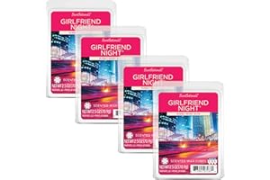 Scentsationals Scented Wax Fragrance Melts - Girlfriend Night - Wax Cubes Pack, Home Warmer Tart, Electric Wickless Candle Bar Air Freshener, Spa Aroma Decor Gift - 2.5 oz (4-Pack)