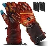 Heating Gloves for Men Women, Rechargeable Electric Heated Glove, Waterproof Ski Gloves for Motorcycle