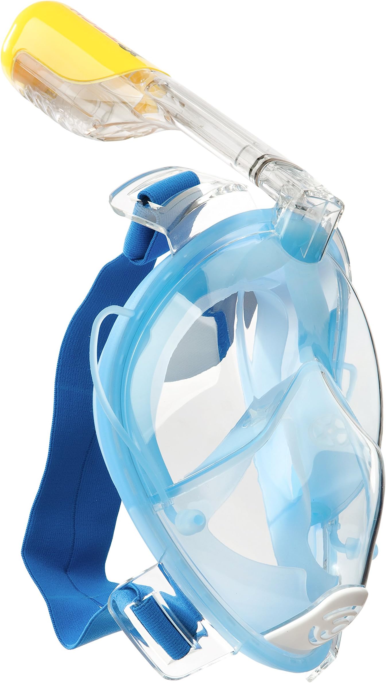 Tech-Dolphin Anti-fog full face Snorkeling Mask Go Pro Compatible including: Breathing tube + Earplugs + Carry Bag + Cleaning Cloth