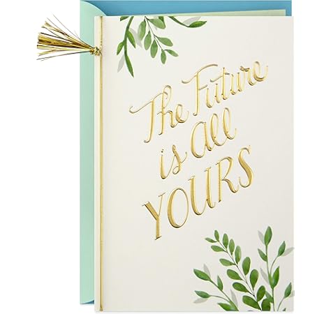 Amazon Com Hallmark Graduation Card The Future Is All Yours Office Products