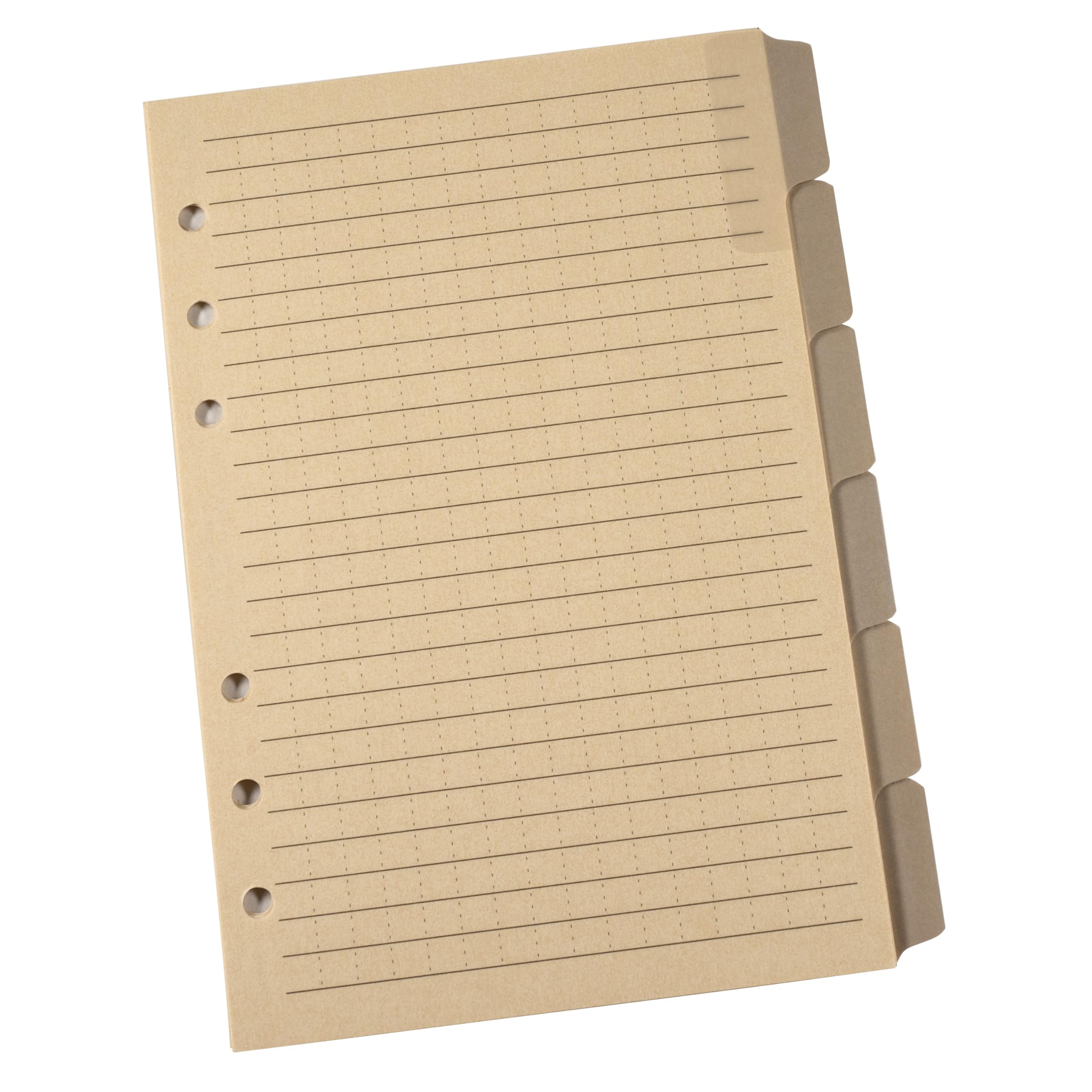 Rite in the Rain Weatherproof Generic Planner Tab Set, 5" x 7", Tan Sheets (No. 9271)