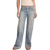 Lucky Brand Womens Mid Rise Sweet Wide Leg Jeans