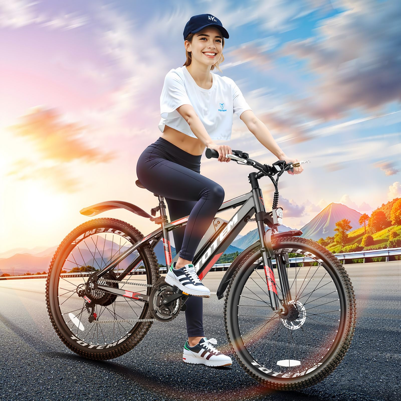 Totem Electric Bike for Adults, 26