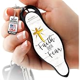 MUNIO Self Defense Keychain - Personal Safety Tool for Men, Women &amp; Kids | Stylish USA-made safety keychain. Discreet &amp; travel-friendly. Tough ABS plastic kubotan force-multiplier. No failure issues.