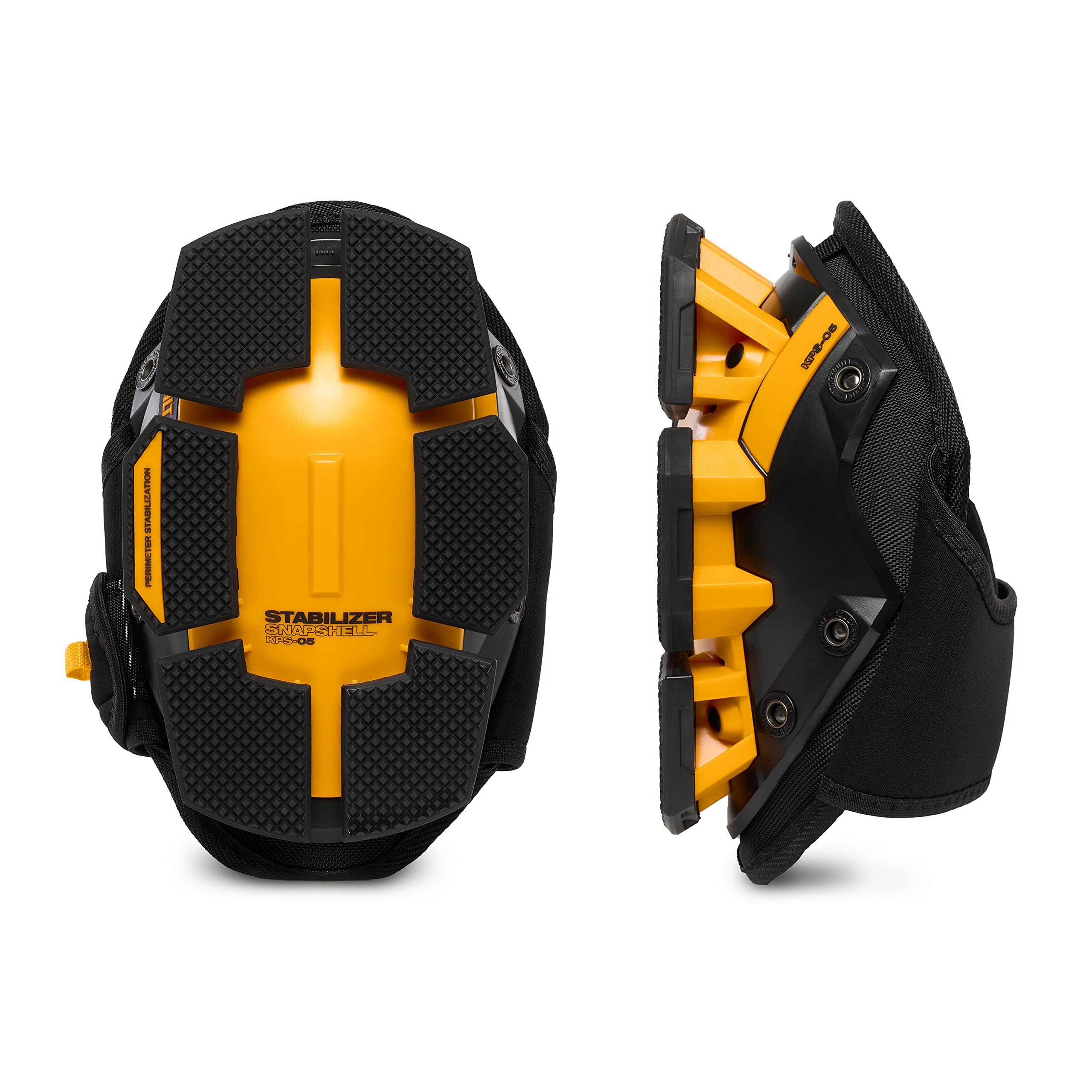 ToughBuilt TB-KP-G205 Stabiliser Knee Pads, Black Yellow, One Size