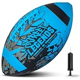 Street Legends Youth Football, Graffiti Printed Composite Leather Size 8 Football- Includes Pump, Made for Training, Practicing, &amp; Recreational Play
