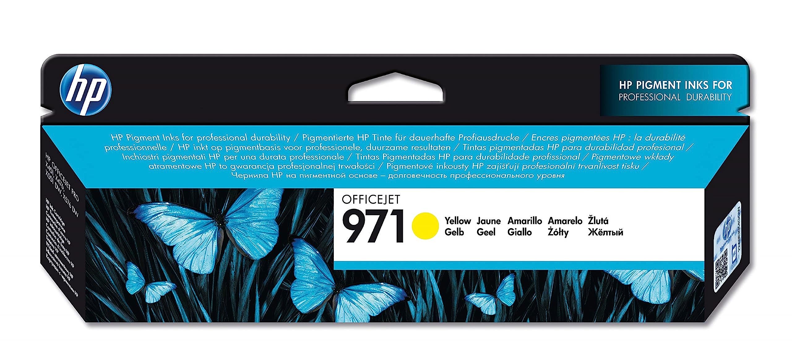 HP CN624AE 971 Original Ink Cartridge, Yellow, Single Pack