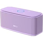 DOSS SoundBox Touch Wireless Bluetooth Speaker-12W HD Sound with Rich Bass, IPX5 Waterproof, 20H Playtime, Handsfree, for Gatherings, Home, Office, Outdoor, Travel-Purple