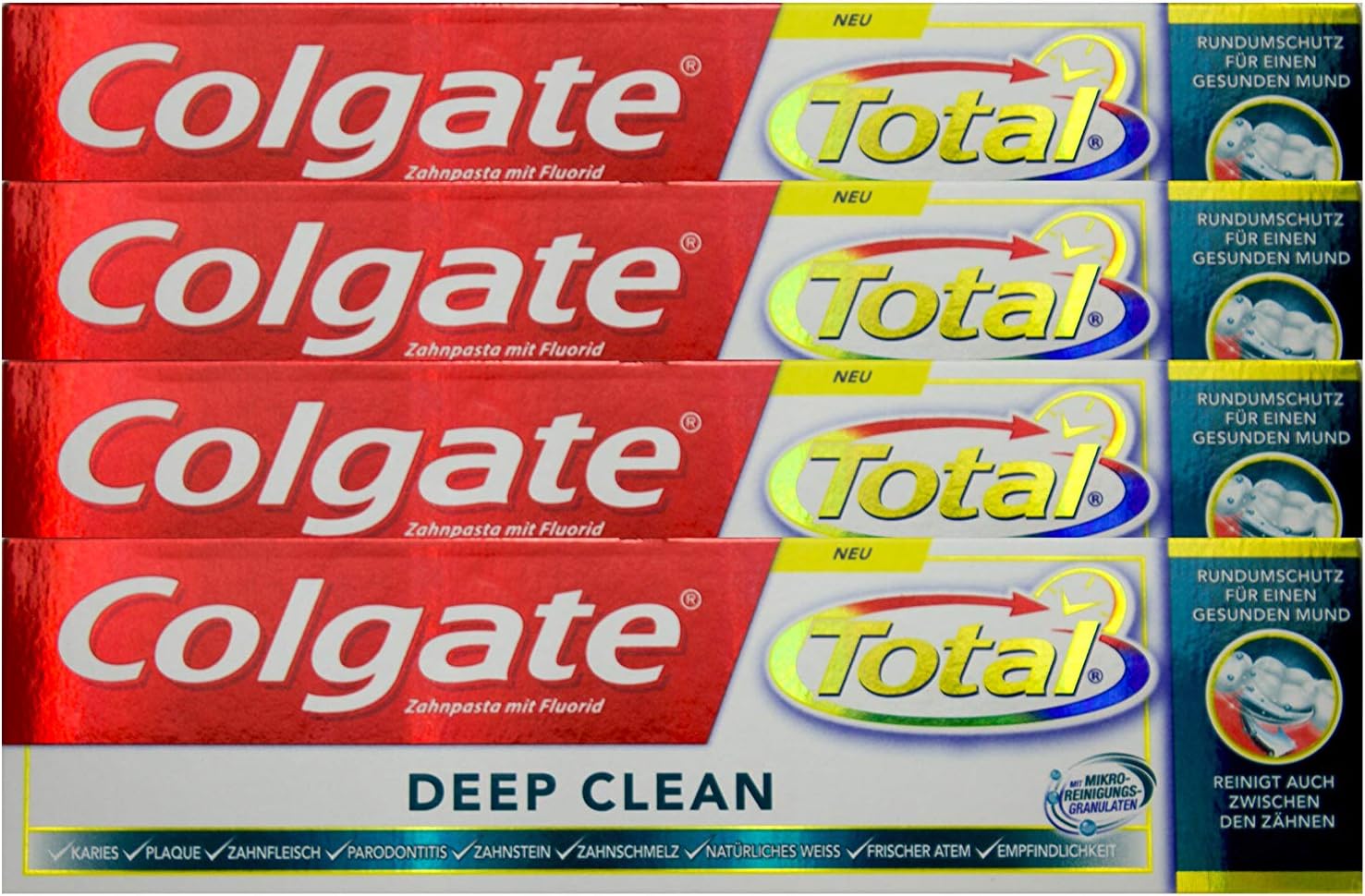 Amazon.de 4x Colgate Total Deep Clean Interdental Fluoride Toothpaste
