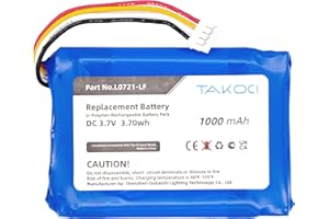 TAKOCI Replacement Battery for JBL Clip 3, Clip 3AN, Clip 3SAND, fits L0721-LF, 3.7V 1000mAh