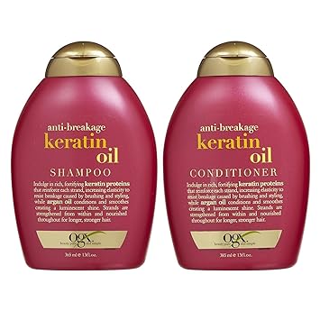 Ogx Anti Breakage Keratin Oil Shampoo & Conditioner (13 Ounces)