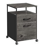 VASAGLE File Cabinet, Mobile Filing Cabinet with