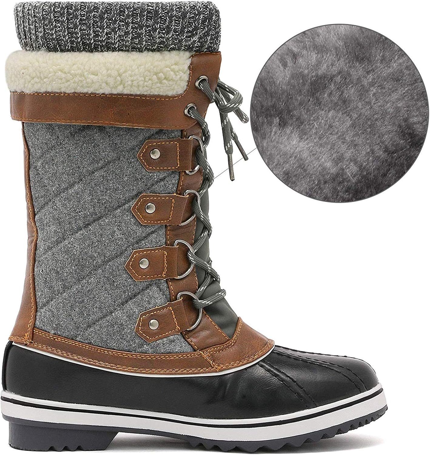 | DREAM PAIRS Women's Mid-Calf Winter Snow Boots | Shoes