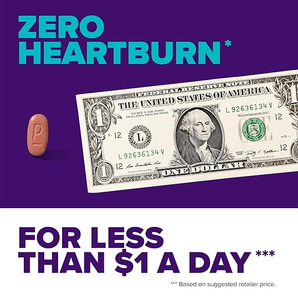 PRILOSEC OTC, OMEPRAZOLE DELAYED RELEASE 20MG, ACID REDUCER, TREATS FREQUENT HEARTBURN FOR 24 HOUR RELIEF, ALL DAY, ALL NIGHT*, 20MG, 42 TABLETS
