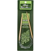 Clover Takumi Bamboo Circular 48-Inch Knitting Needles, Size 10