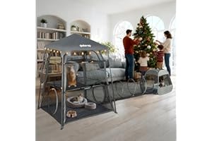 Cat Enclosure Kitten and Tower Tent for Indoor and Outdoor,3 Tier Cage Inside,Outdoor Catio,Portable and Foldable,Two Doors D