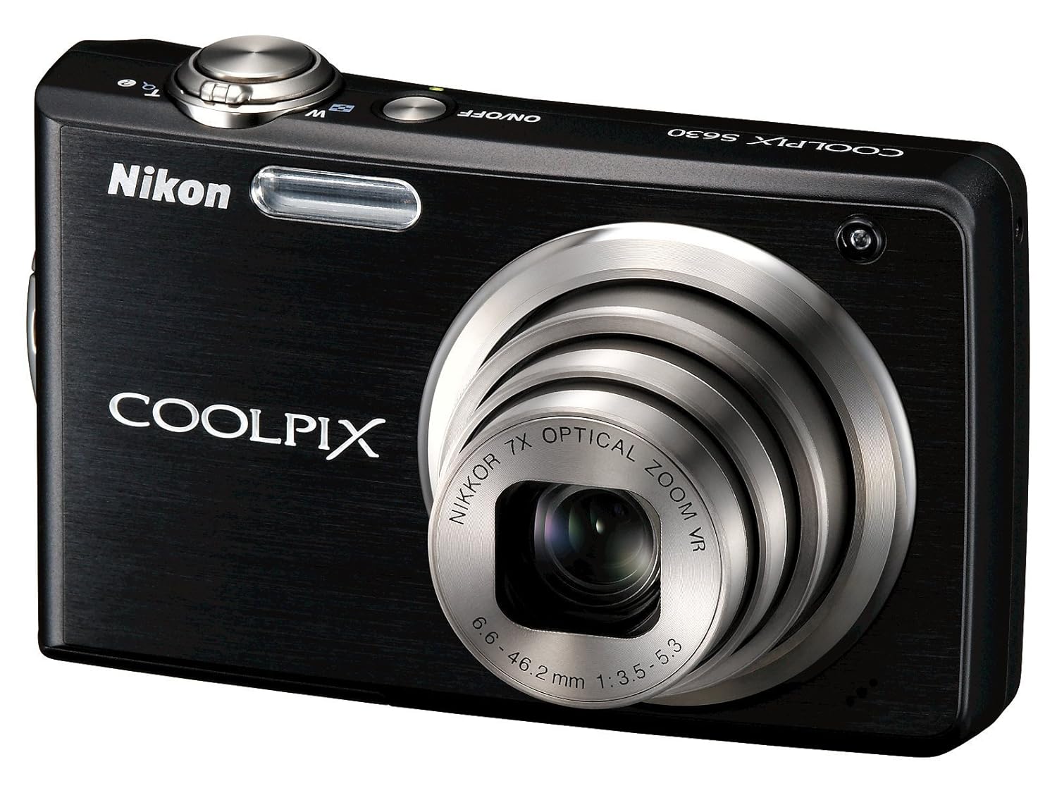 Amazon.com : Nikon Coolpix S630 12MP Digital Camera with 7x Optical  Vibration Reduction (VR) Zoom and 2.7 inch LCD (Jet Black) : Point And  Shoot Digital ...