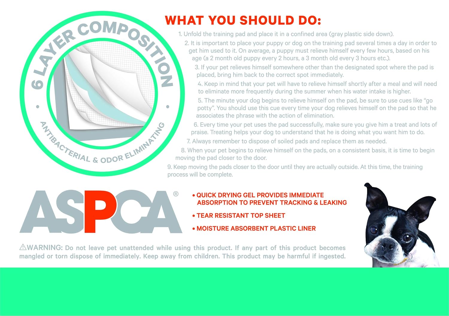 Ideal For Housebreaking Puppies No Leaking Odor Control Aspca Ultra Absorbent Training Pads For Pets Pet Supplies Litter Housebreaking Horeto Com