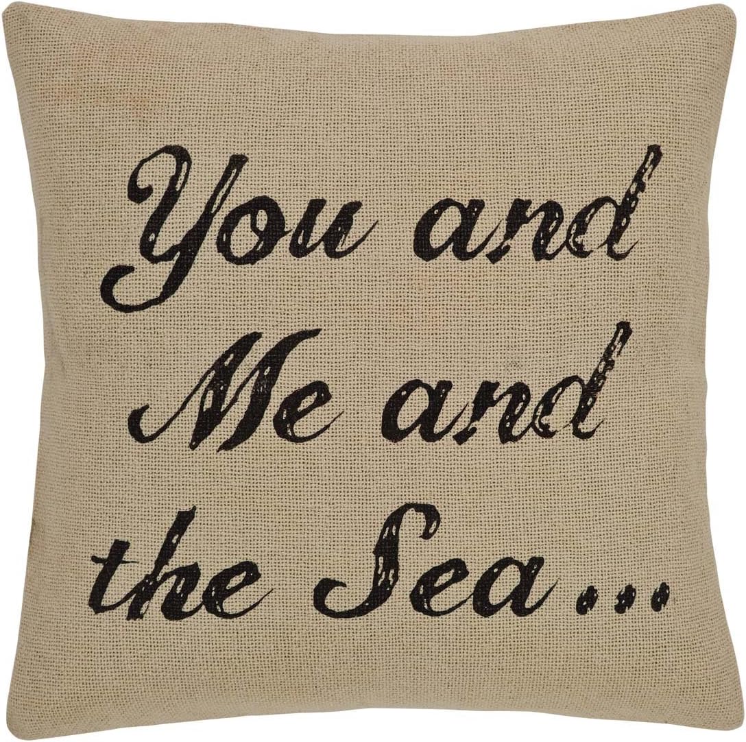 Amazon Com Vhc Brands Coastal Pillows Throws You And Me White