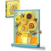 JAKI Sunflowers Building Set with Rotating Petals, 796 PCS Botanical Flower Creative Home Decor, Classic Art-Inspired Design, for Women Girls 12+ Adults, Valentine’s Day Gifts for Her