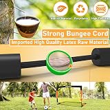 Happy Jump Upgraded Pop Up Football Goals 4x3FT Portable Black Orange view 7