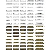 JIALEEY Mixed Words Letters Connector Pendants Beads Charms for Crafting, Jewelry Findings Making Accessory for DIY Necklace Bracelet 80pcs(110g)